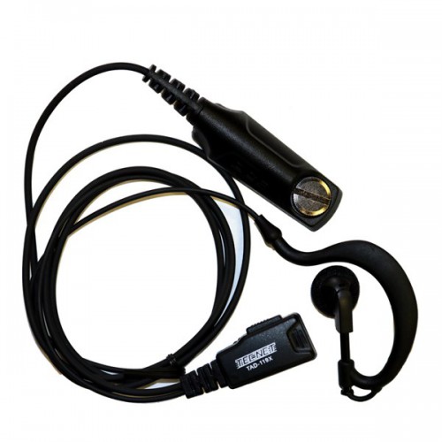 TAD119X Maxon TPD1000 Series C Style Earhook Speaker lapel mic & PTT